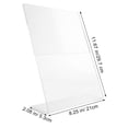 thumbnail image 3 of SHISUYAN Transparent Acrylic Sign Holder Tabletop Sign Holder Acrylic Menu Card Display Holder, 3 of 9
