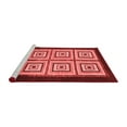 thumbnail image 2 of Ahgly Company Machine Washable Indoor Rectangle Abstract Red Modern Area Rugs, 4' x 6', 2 of 4