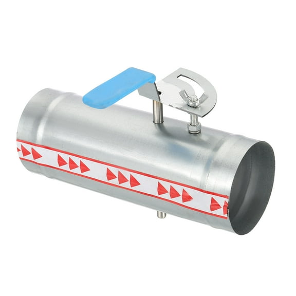 3 Inch HVAC Duct Damper Manual Volume Backdraft Damper Airflow Ducting Control Valve Silver/Blue