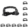 thumbnail image 1 of Jumpingount Diadema elástica para niñas, banda para el pelo para Yoga, ejercicio para dormir, vacaciones en la playa, banda para el sudor diaria, Negro 10piezas Jumpingount CBP265512, 1 of 6