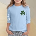 thumbnail image 2 of lnmuld Girls' St. Patrick's Day Print Sleeve Tee Holiday Festive Party Wear Size:10-11 Years, 2 of 4