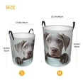 thumbnail image 3 of Balery Adorable Puppy Portrait Cesta de ropa redonda con asas, impermeable, independiente, para ropa, juguetes, dormitorio y familia-Small, 3 of 6