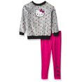 thumbnail image 1 of Hello Kitty Girls Faux Fur Sweatshirt and Legging Set, Black, 3T, 1 of 1