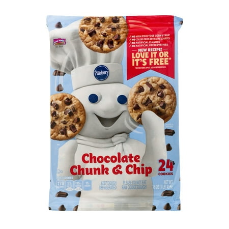 Pillsbury™ Ready to Bake Refrigerated Cookies Chocolate Chunk & Chips ...