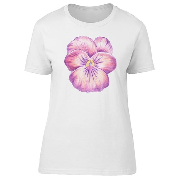 Purple Flower Yellow Pistil Pen Tee Men's -Image by Shutterstock