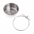 thumbnail image 2 of Bird Bowl Creative Stainless Steel Hanging Bird Feeding Cup Parrot Water Bowl, 2 of 8