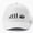 White, variant on Camping Evolution Baseball Cap, Outdoor Adventure Progression Graphic Design, Classic Hat