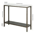 thumbnail image 3 of Evelyn&Zoe Rigan 36" Wide Rectangular Console Table, Aged Steel, 3 of 6