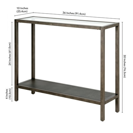 Camden&Wells - Rigan 36" Console Table - Aged Steel