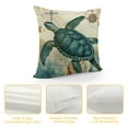 thumbnail image 4 of WERPE  Sea Turtles Throw Pillow Covers Decorative Square Cushion Case Soft Cozy Modern Pillowcase for Couch Sofa Bed Living Room Home Decor White, 4 of 5