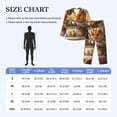 thumbnail image 3 of KLL Modern Floral Guinea Pig Sleepwear Mens Flannel Pajamas,Long Cotton Pj Set, 3 of 7