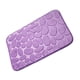 thumbnail image 2 of Bewildely Cobblestone Flower antideslizante interior absorbente lavable puerta Mat lavable puerta Mat alfombra baño cocina franela alfombra Decoración del hogar morado claro, 2 of 6