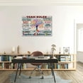 thumbnail image 2 of HFDF spirational Wall Art for Office - Team Rules Motivation Positive Quotes Colorful Tree Signs Patg Prts Artwork for Home 20x16inch Framed, 2 of 6