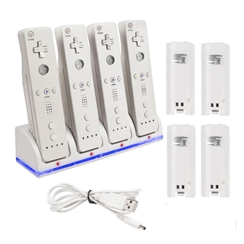 UTOVME 4pcs 2800mAh Rechargeable Battery Pack with Charging Dock