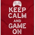 thumbnail image 2 of Vintage Keep Calm Video Game On Nerd Womens Slim Fit Graphic Tee Brisco Brands L, 2 of 4