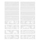 thumbnail image 3 of Hollow-out Design Painting Stencils 6Pcs Drawing Templates For In Creative White Color, 3 of 4