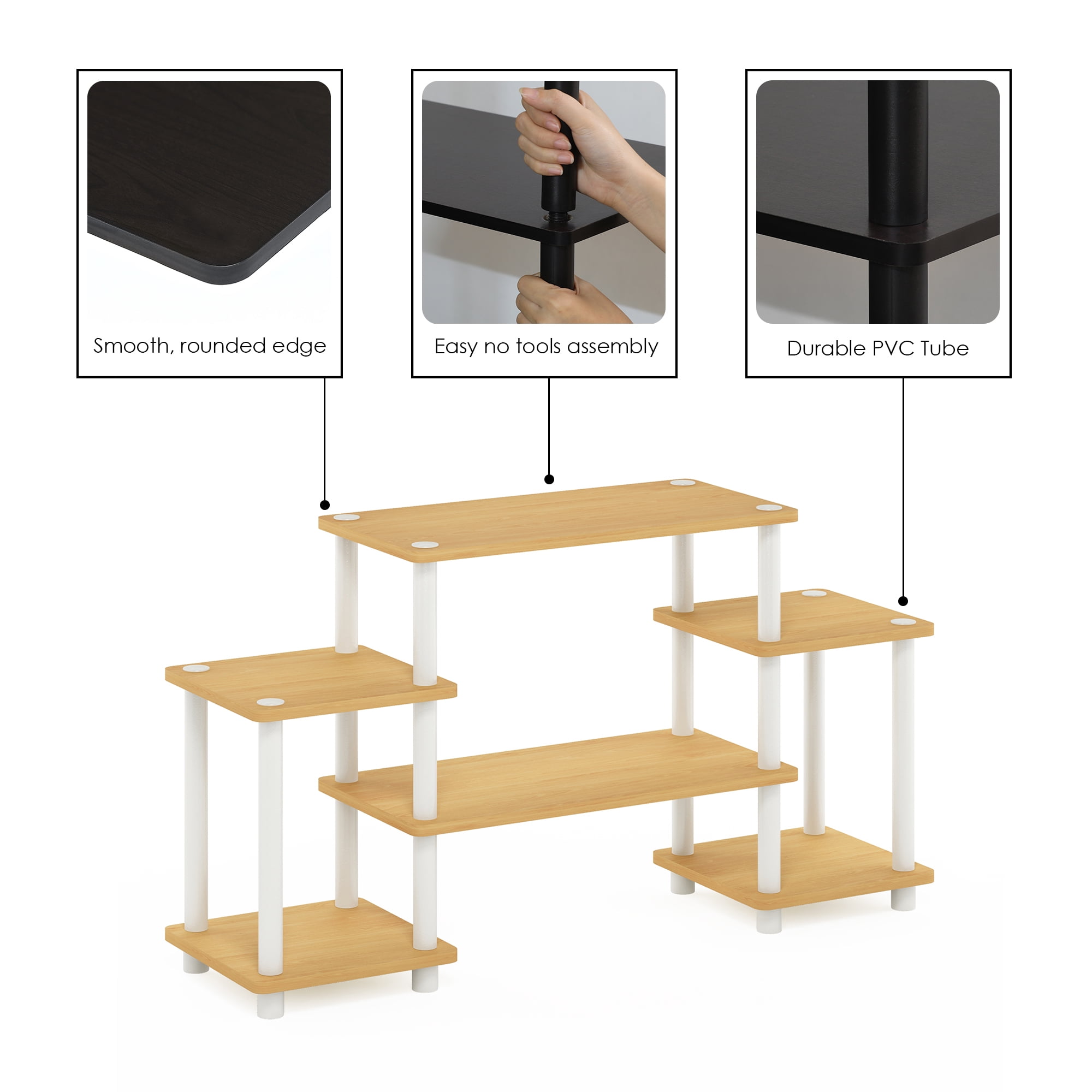 Furinno 11257 Turn-N-Tube TV Stand for up to 25 TV