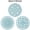 Cyan, variant on 3-Piece Silicone Heat-Resistant Trivet Mats for Hot Pots and Countertops