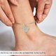 thumbnail image 2 of Pulseras de tobillo con iniciales para mujer, tobillera con forma de corazón y letras iniciales para mujer, bonitas tobilleras chapadas en oro de 14 k con diseño de Az para pies - | Mode, 2 of 5