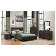 thumbnail image 4 of Benzara 6 Drawer Dresser In Wood And PVC, Brown-Color:Brown, 4 of 4