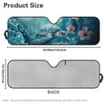 thumbnail image 7 of Uorisanigo Foldable Windshield Sun Shade Hibiscus Flower Turtle Windshield Shade Compatible with Jeep Wrangler JL JLU 2018-2025 Blocker Sun Visor Shield Windshied Cover Block UV Rays ,1Pc, 7 of 7