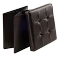 thumbnail image 4 of Winsome Ashford Faux Leather Ottoman with Storage, 4 of 5