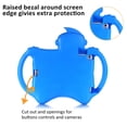 thumbnail image 3 of Allytech Kids Case for Apple iPad 9.7 2018/2017 6th 5th Generation, iPad Air 1 2, iPad Pro 9.7, Soft EVA Rubber Handle Stand Full Protection Shock-Absorbing Kids Toddler Children Friendly, Blue, 3 of 5