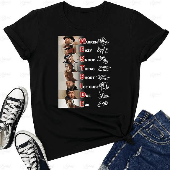 Old School Westside Rappers Legends Signatures Merch Style Unisex T-Shirt V61278, up to size 5XL