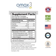 Omax3 Professional Ultra-Pure Omega-3 Fish Oil Concentrate, 1000 mg, Maximum Joint & Muscle Support, 60 Count