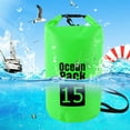 thumbnail image 5 of BLEEUS Waterproof Dry Bag Pack Sack Swimming Kayaking River Trekking Home Supplies (15L Green), 5 of 7