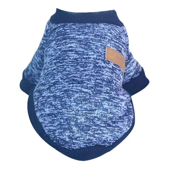TELOLY 1Pcs Dog Sweater,Yarn Dog Clothes,Dog Coats,Navy,Xl