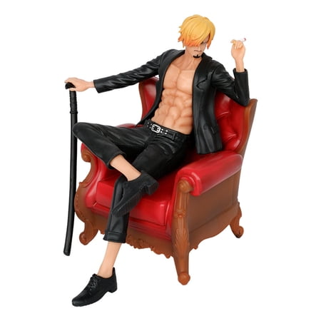 Njube 14.5cm Sofa Sanji PVC Action Anime Figure Collectible Model Doll Ornament Statue Birthday Gift Otaku Favorite Anime Collection