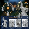 thumbnail image 5 of Solar Elephant Watering Decor for Gift, Outdoor Garden Statue with Constant LED Lights, Solar Statues for Gardens Patio, 5 of 7