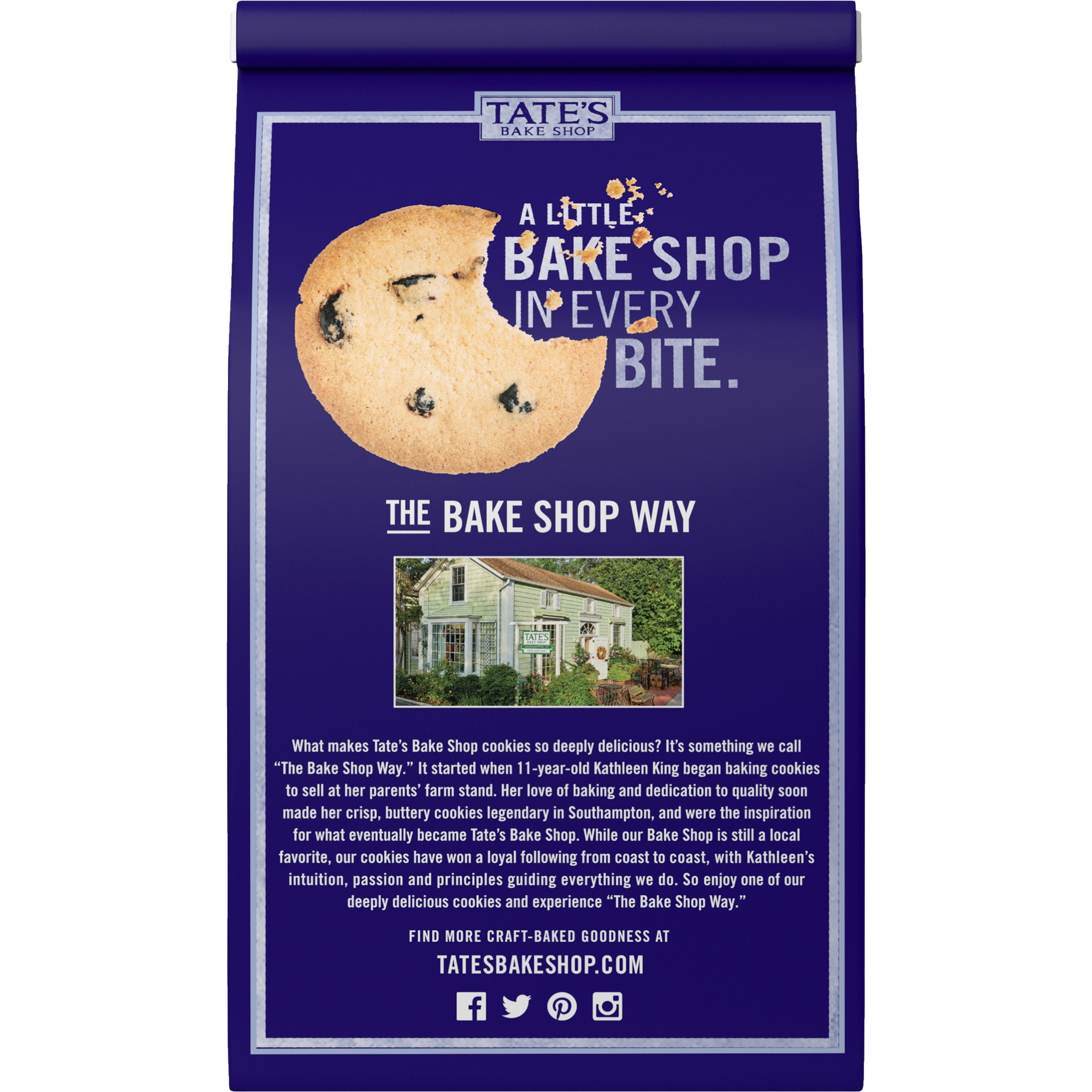 Tate's Bake Shop Blueberry Crisp Cookies, Limited Edition, 7 oz