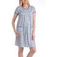 thumbnail image 2 of EZI Women’s Floral Short Sleeve Duster House Coat Dress, 2 of 5