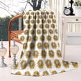 thumbnail image 2 of White Sunflower Pattern Blanket,Comfortable Soft Flannel Throw Blanket,All Season,Warm Lightweight Blankets for Sofa Bed Couch Living Room Chair,50"x60", 2 of 4