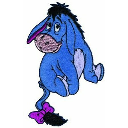 Wrights Disney Winnie The Pooh Iron On Applique-Eeyore 4-1/4x3 1/Pkg Multi-Colored