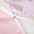 thumbnail image 4 of meiyoeat Pastel Rainbow Initial P Twin Duvet Cover,Cartoon Balloon Alphabet Print Twin Bedding For Girl,Pink Reversible,2 Pieces,1 Duvet Cover and 1 Pillowcase, 4 of 6