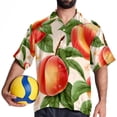 thumbnail image 4 of Peach Men's Casual Short Sleeve Button Down Shirts - Printed Summer Beach Tops for Men and Women, 4 of 6