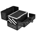 thumbnail image 4 of Patiojoy Cosmetics Case Makeup Box Organizer w/ Extendable Trays & Mirror Black, 4 of 8