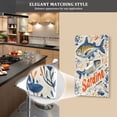thumbnail image 5 of Yayeee Blank Wall Plate Cover 1-Gang 4.5"x2.7" Home Unused Decorative Outlet, Blue Sardines Pattern, 5 of 7