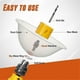 thumbnail image 2 of Dust Bowl for Hole Saw, Hole Cutting Drywall and Ceiling Tile for Installing Recessed Lights, Hole Saw Accessories, 2 of 5