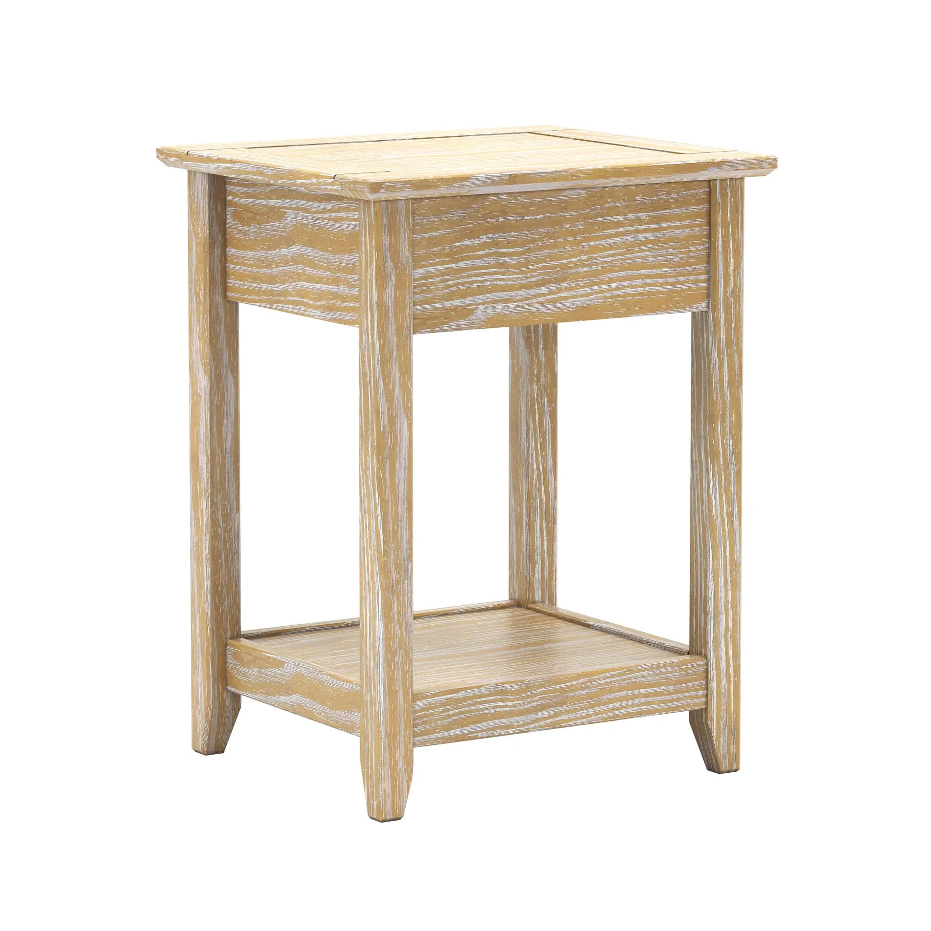 Grain Wood Furniture Greenport End Table - Brushed Driftwood