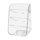 thumbnail image 5 of Organizador de escritorio de 4 niveles, soporte para brochas de maquillaje, contenedor de almacenamiento de papelería con Claro, 5 of 9