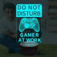 thumbnail image 4 of Do Not Disturb Gamer at Work Night Light,Gamepad Graphic Video Games Gamer Gift Funny 3D Illusion Lamp 16 Colors Changing Touch & Remote Control for Men Teenagers and Kids, 4 of 8