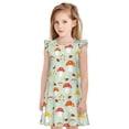 thumbnail image 1 of Balery Mushroom Bee Camisón de princesa para niñas, pijama de algodón con mangas abullonadas, suave y bonito.-Large, 1 of 6