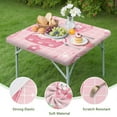 thumbnail image 4 of Strawberries Tablecloth with Flowers Red Berry Pattern Cute Summer Fruit Theme for Kitchen, 4 of 6