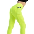 thumbnail image 3 of Pantalones de yoga con bolsillos a la moda para mujer, mallas absorbentes del sudor, ajustadas, con realce de cadera y alta elasticidad para mujer, 3 of 6