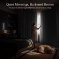 thumbnail image 6 of NICETOWN 2‑Layer 100% Blackout Curtains, White, 52" W x 84" L, 2‑Panel Set, 6 of 8