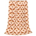 thumbnail image 2 of KLL Hot Dog 2 Pattern Fleece Throw Blanket,Fleece Throw Blankets for Couch & Bed All Season Use-40"x30", 2 of 7